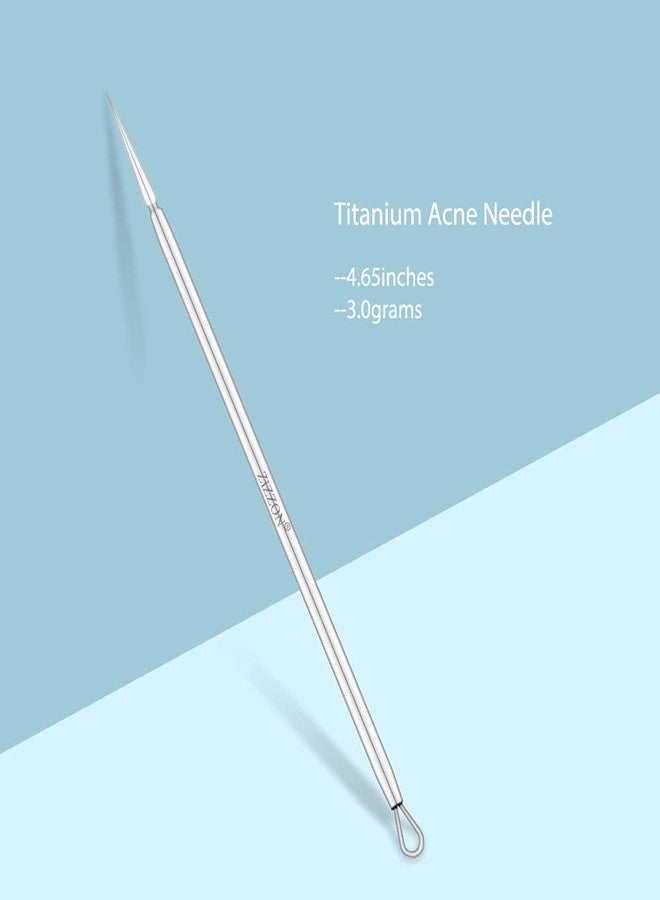 ZIZZON Titanium Lancet Needle Acne Blackhead Remover Pimple Extractor Popper Tool - Image 2